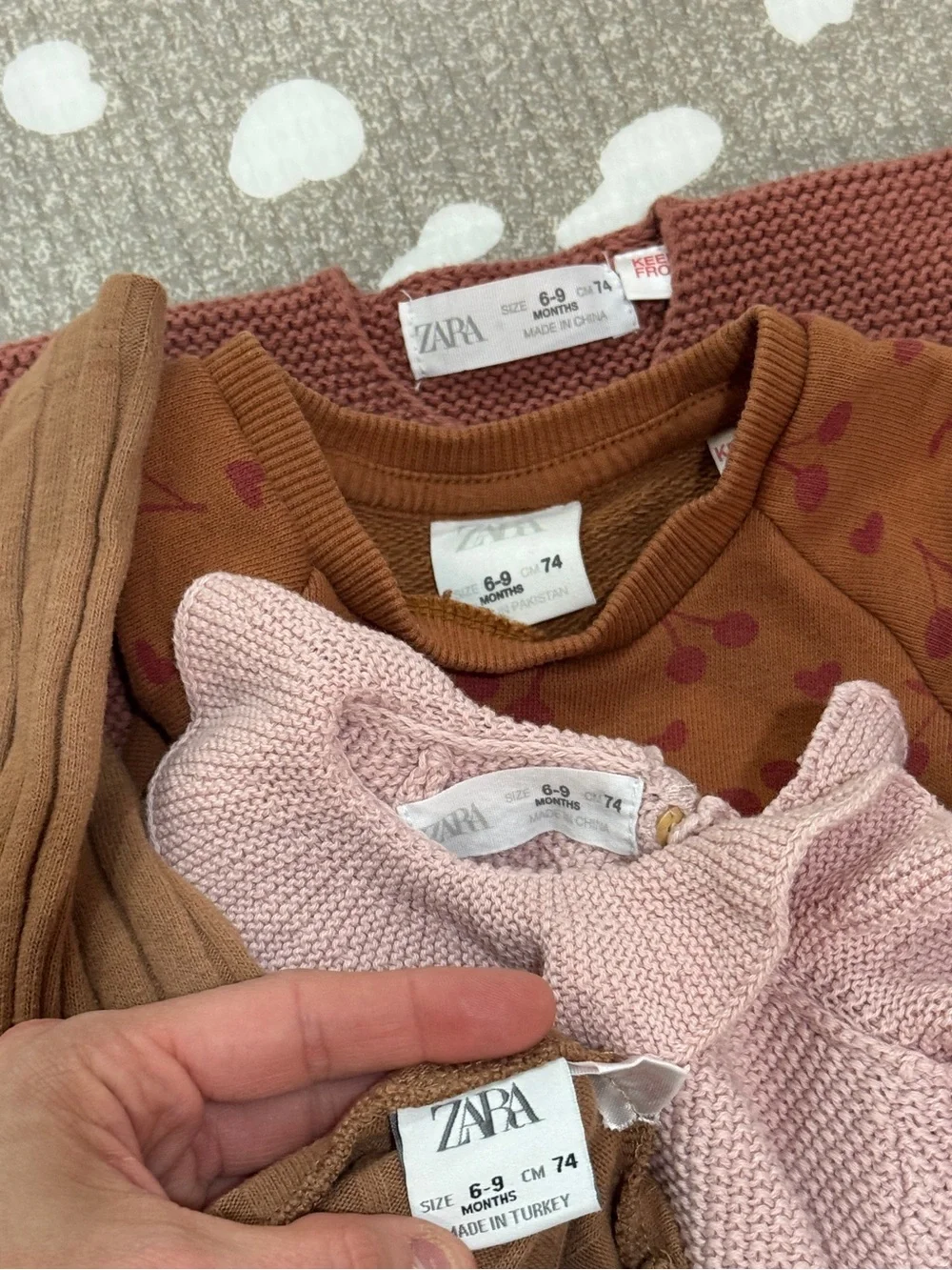Bundle Zara Kids baby girl lot sweater crochet knit dress embroidered cardigan